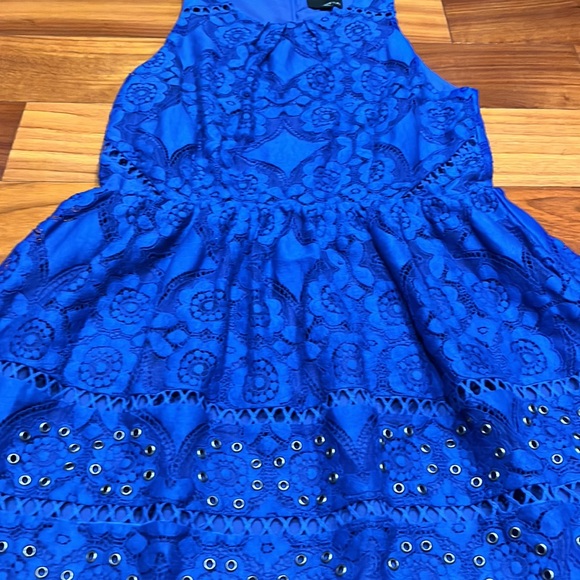 Greylin Yunis Lace Grommet Dress Gently Worn - Picture 2 of 5